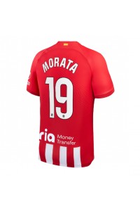Atletico Madrid Alvaro Morata #19 Fotballdrakt Hjemme Klær 2023-24 Korte ermer